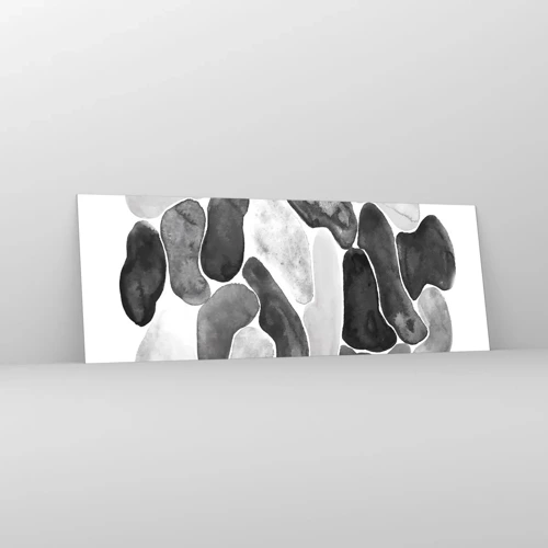Obraz na skle - Kamenistá abstrakcia - 140x50 cm