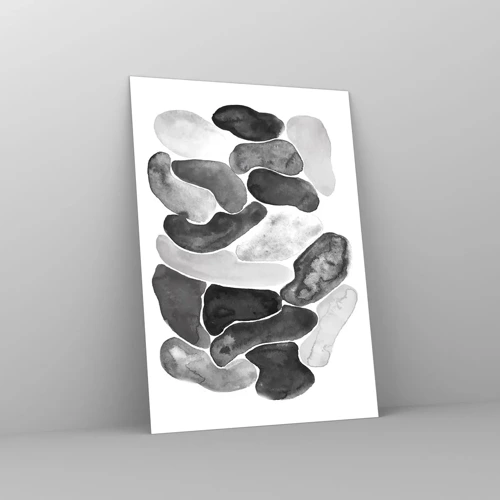 Obraz na skle - Kamenistá abstrakcia - 50x70 cm