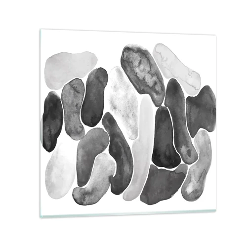 Obraz na skle - Kamenistá abstrakcia - 60x60 cm