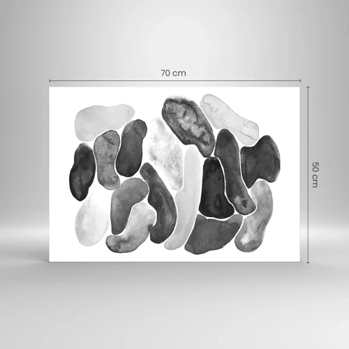 Obraz na skle - Kamenistá abstrakcia - 70x50 cm