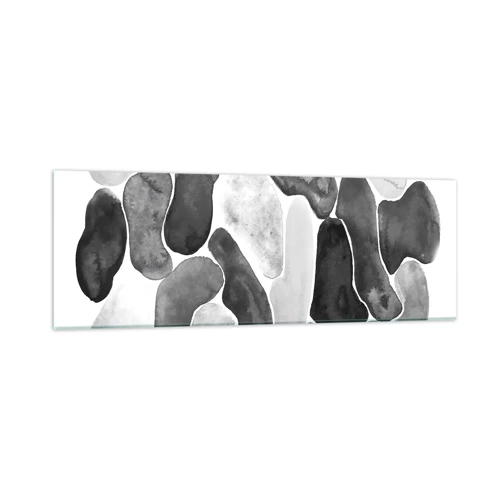 Obraz na skle - Kamenistá abstrakcia - 90x30 cm
