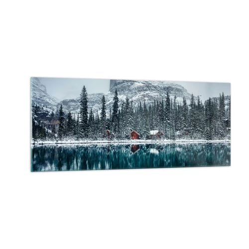 Obraz na skle - Kanadské útočisko - 100x40 cm