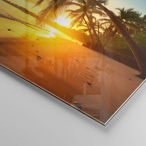 Obraz na skle - Karibský sen - 40x40 cm