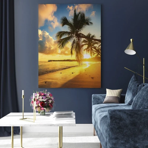 Obraz na skle - Karibský sen - 50x70 cm