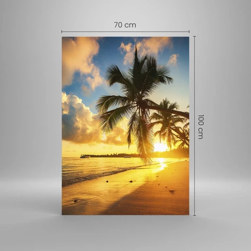 Obraz na skle - Karibský sen - 70x100 cm