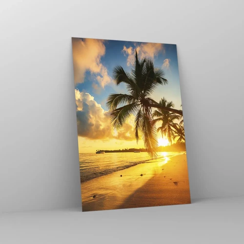 Obraz na skle - Karibský sen - 70x100 cm