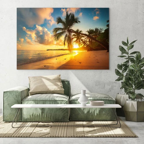 Obraz na skle - Karibský sen - 70x50 cm