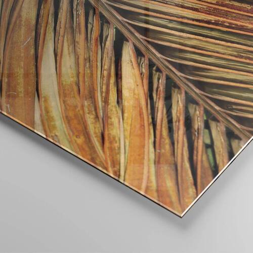 Obraz na skle - Kokosové zlato - 30x30 cm