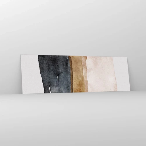 Obraz na skle - Kompozícia zemitých farieb - 160x50 cm