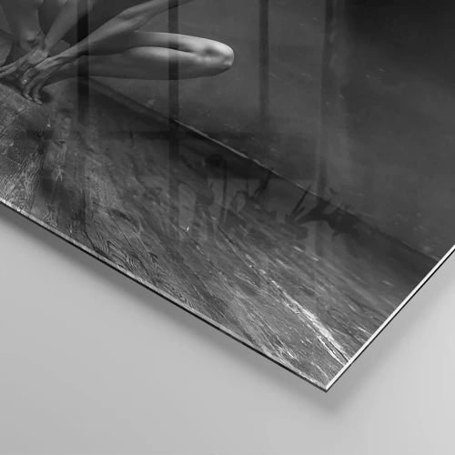 Obraz na skle - Koncentrácia tanečnej energie - 30x30 cm