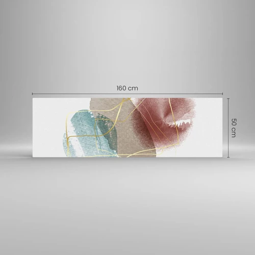 Obraz na skle - Korálky priestoru - 160x50 cm