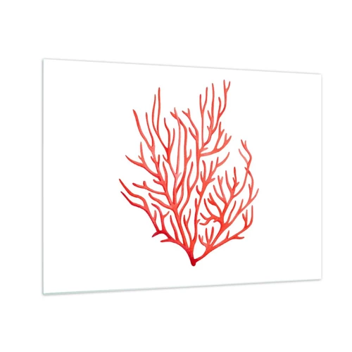 Obraz na skle - Koralový filigrán - 70x50 cm