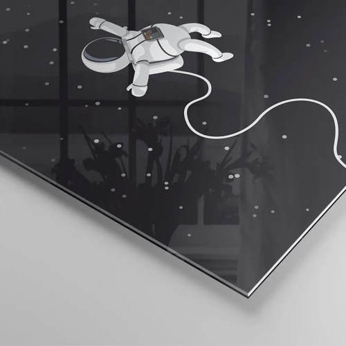 Obraz na skle - Kozmický tanec - 100x40 cm
