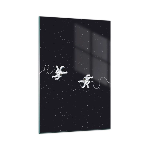 Obraz na skle - Kozmický tanec - 70x100 cm