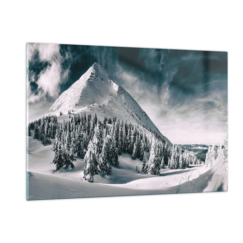 Obraz na skle - Krajina snehu a ľadu - 120x80 cm