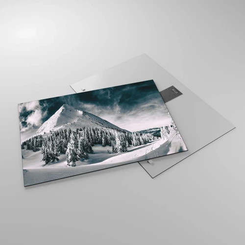 Obraz na skle - Krajina snehu a ľadu - 70x50 cm