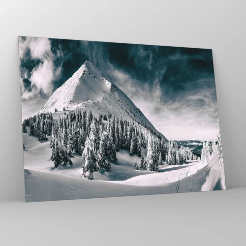 Obraz na skle - Krajina snehu a ľadu - 70x50 cm