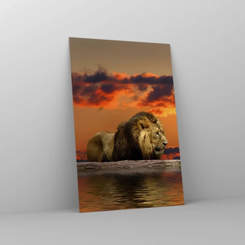 Obraz na skle - Kráľ prírody - 80x120 cm