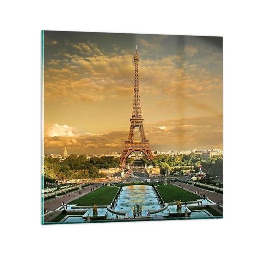Obraz na skle - Kráľovná Paríža - 30x30 cm