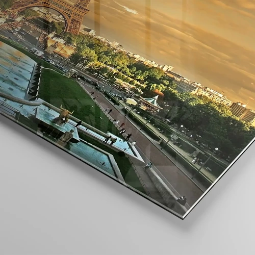 Obraz na skle - Kráľovná Paríža - 40x40 cm
