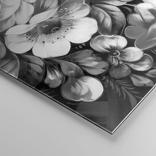 Obraz na skle - Krásne dokonca v šedej - 40x40 cm