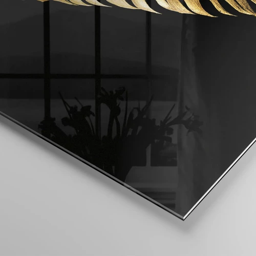 Obraz na skle - Krásne pierko… - 120x80 cm