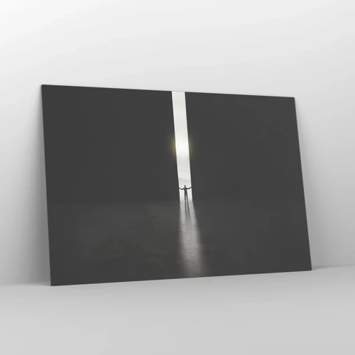 Obraz na skle - Krok k svetlej budúcnosti - 120x80 cm