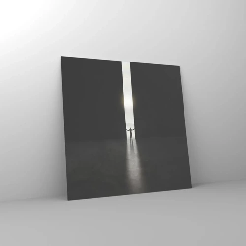Obraz na skle - Krok k svetlej budúcnosti - 60x60 cm
