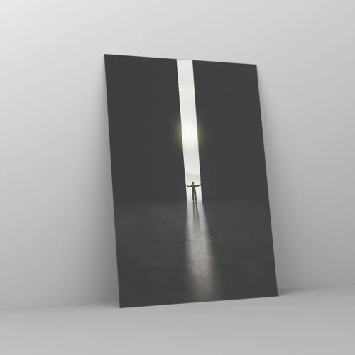 Obraz na skle - Krok k svetlej budúcnosti - 70x100 cm