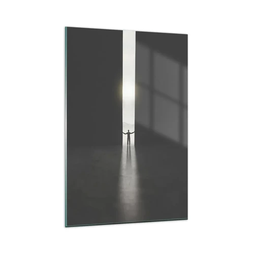 Obraz na skle - Krok k svetlej budúcnosti - 80x120 cm