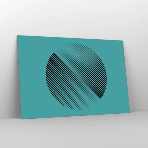 Obraz na skle - Kruh – geometrická variácia - 120x80 cm