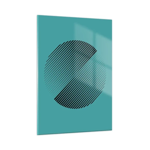 Obraz na skle - Kruh – geometrická variácia - 50x70 cm