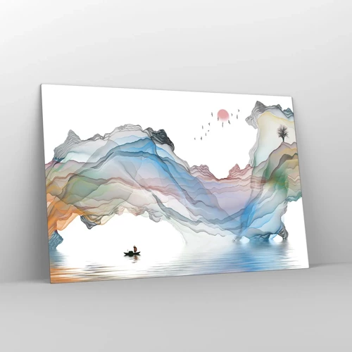 Obraz na skle - Ku krištáľovým horám - 120x80 cm