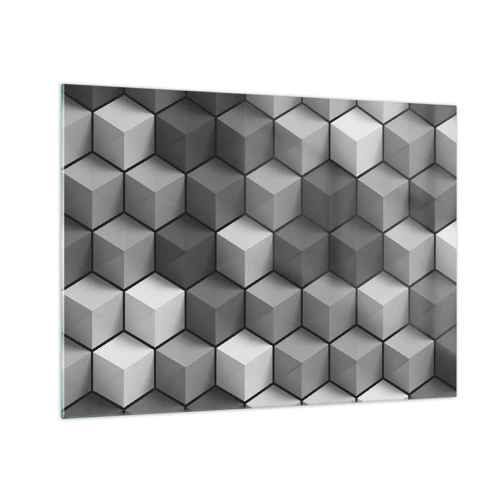 Obraz na skle - Kubistické puzzle - 70x50 cm
