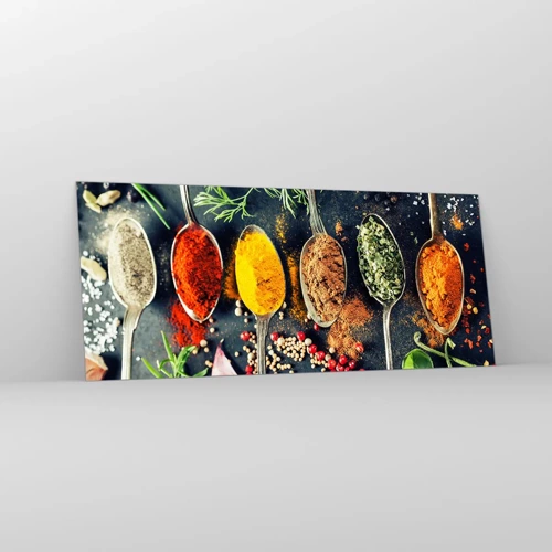 Obraz na skle - Kulinárska mágia - 120x50 cm