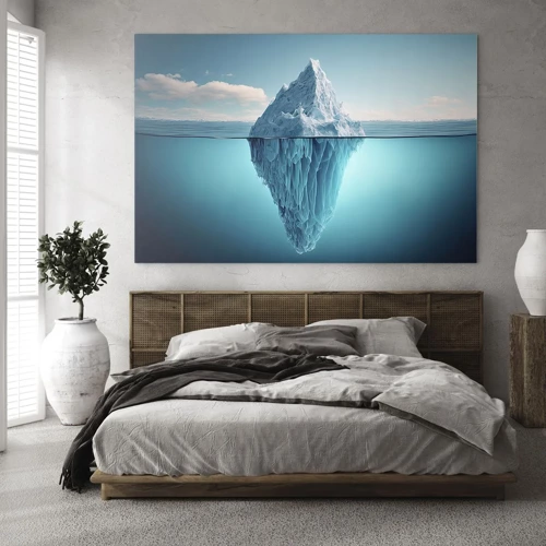 Obraz na skle - Ľadová kráľovná - 70x50 cm