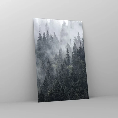 Obraz na skle - Lesné svitania - 80x120 cm