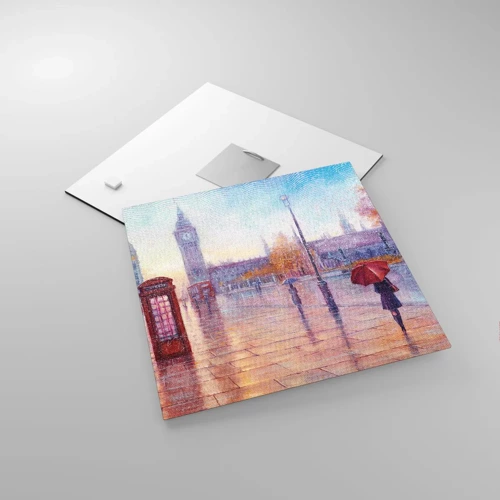 Obraz na skle - Londýnsky jesenný deň - 30x30 cm