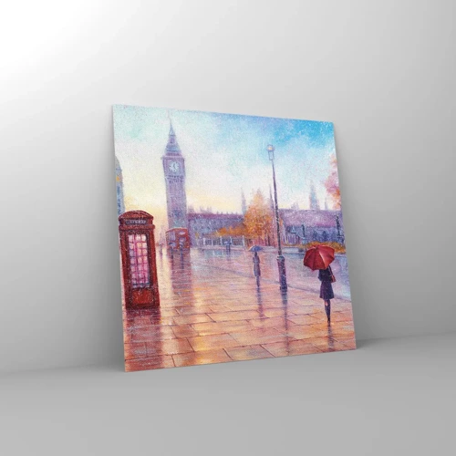 Obraz na skle - Londýnsky jesenný deň - 50x50 cm