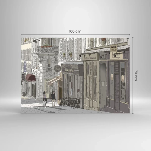 Obraz na skle - Mestské radosti - 100x70 cm