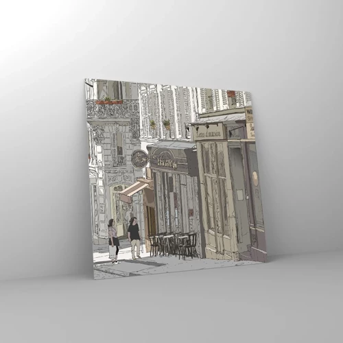 Obraz na skle - Mestské radosti - 60x60 cm