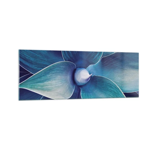 Obraz na skle - Modrastý od neba - 140x50 cm