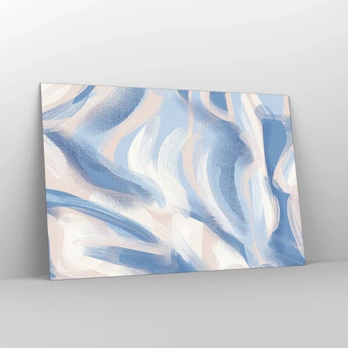 Obraz na skle - Modré kolísanie - 120x80 cm
