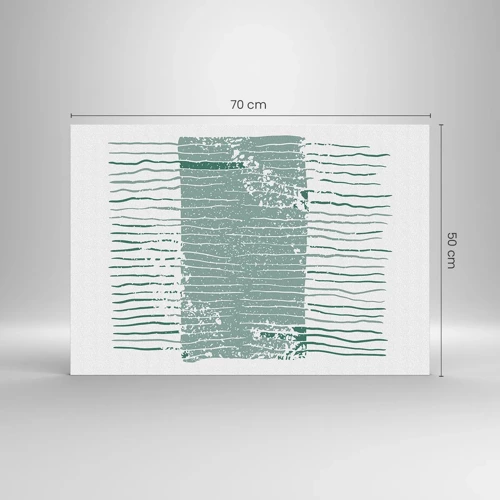 Obraz na skle - Morská abstrakcia - 70x50 cm