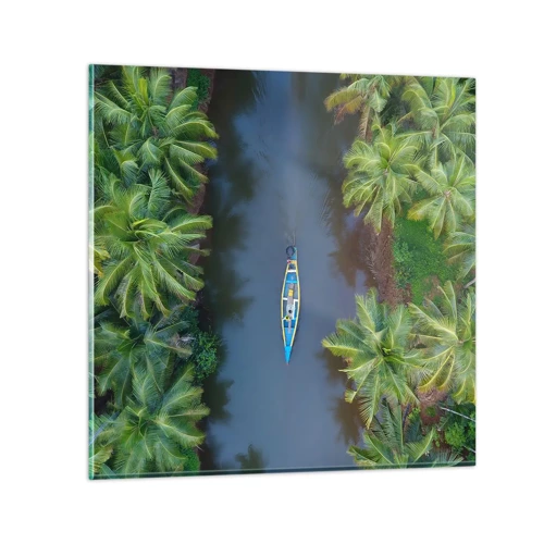 Obraz na skle - Na tropickom chodníku - 40x40 cm