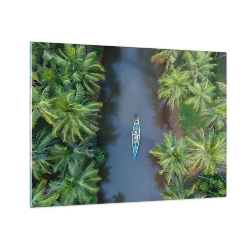 Obraz na skle - Na tropickom chodníku - 70x50 cm