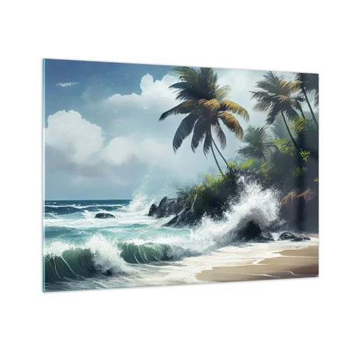 Obraz na skle - Na tropickom pobreží - 70x50 cm