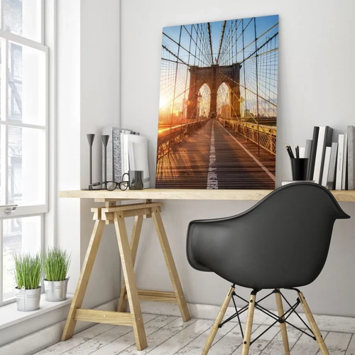 Obraz na skle - Na zlatom moste - 50x70 cm