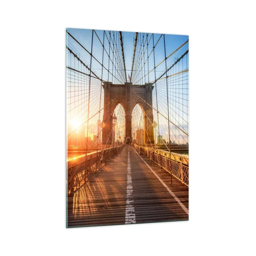 Obraz na skle - Na zlatom moste - 70x100 cm