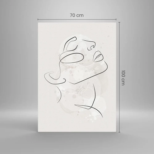 Obraz na skle - Náčrt sna - 70x100 cm